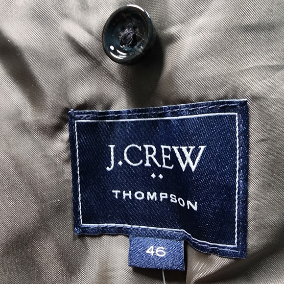 Men's Olive Green Single-Breasted Overcoat - Picture 4 of 7